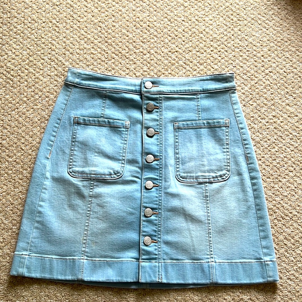 Loft denim skirt